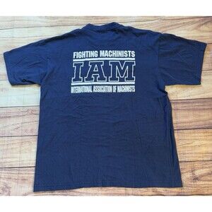 Vintage Fighting Machinists International Association IAM Pocket T Shirt XL Rare